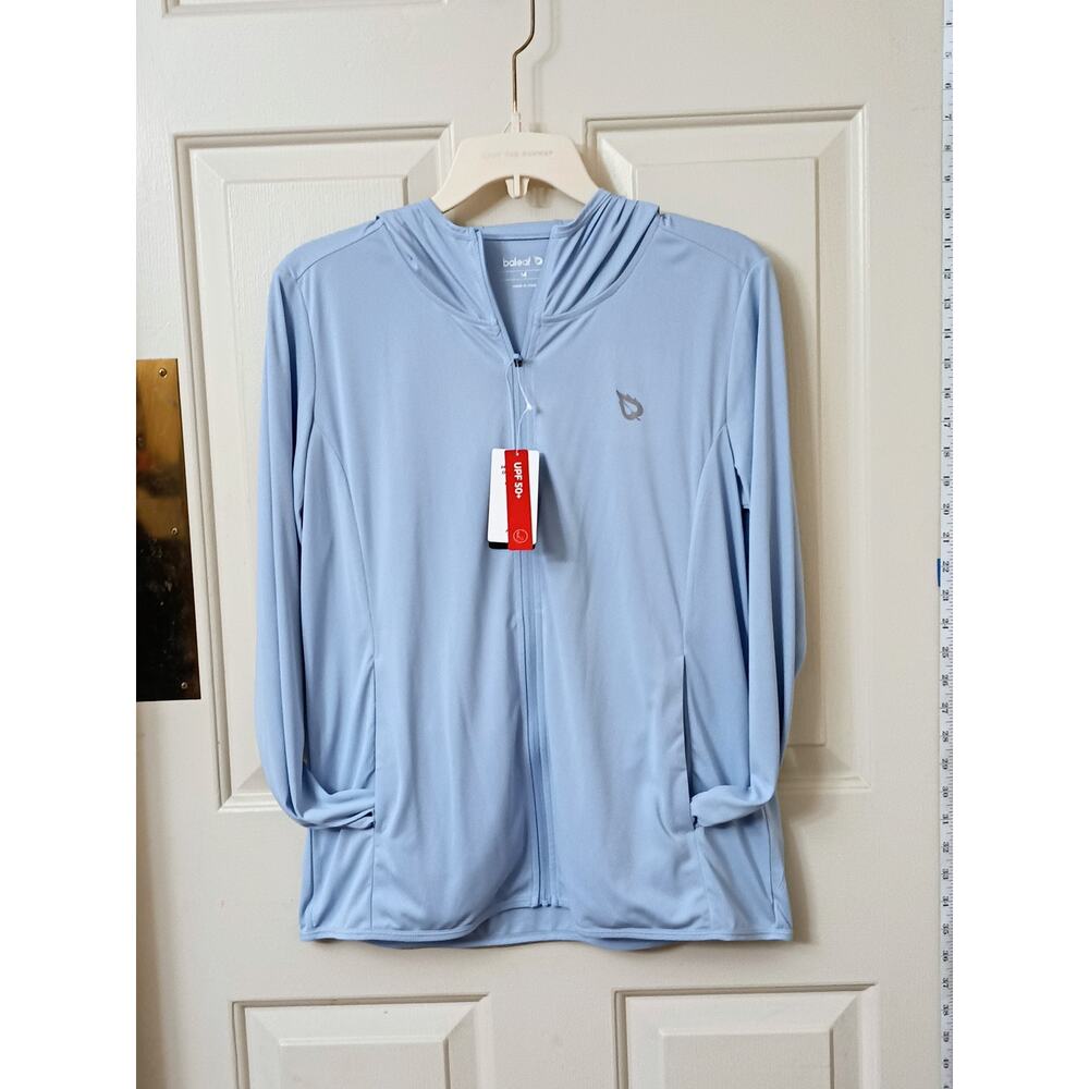 Baleaf - Sky Blue Lightweight UPF 50+ Full Zip Hooded Jacket - M - NWT - Picture 4 of 5